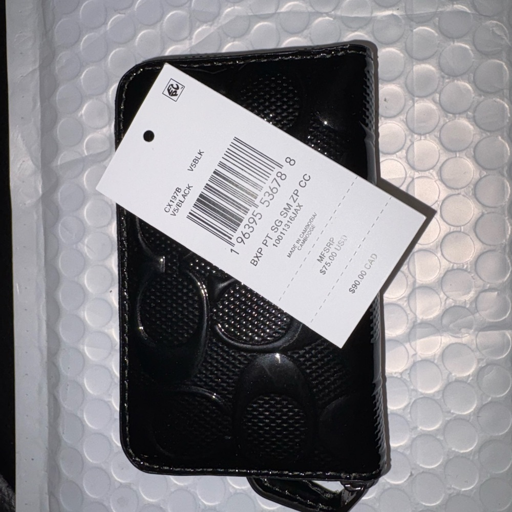 Coach Black Card Holder